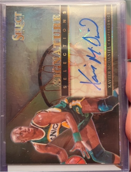 2024-25 Panini Select #SS-XAV Xavier McDaniel Signature Selections — front