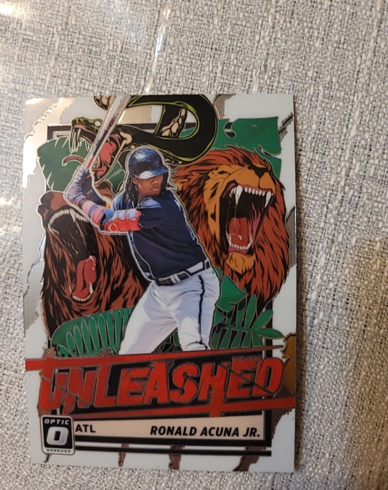 2021 Donruss Optic #UNL5 Ronald Acuna Jr. Unleashed — front