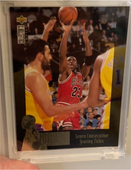 1995-96 Upper Deck Collector's Choice #JC9 Michael Jordan — front