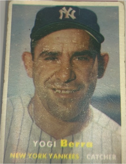 1957 Topps #2 Yogi Berra — front