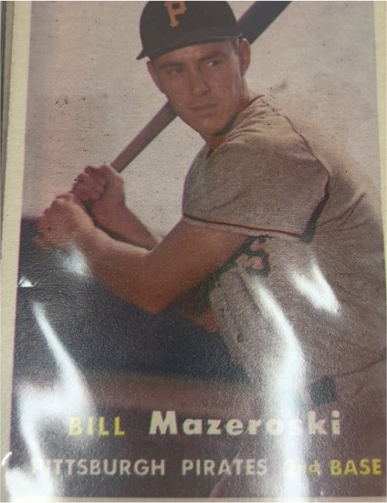 1957 Topps #24 Bill Mazeroski — front