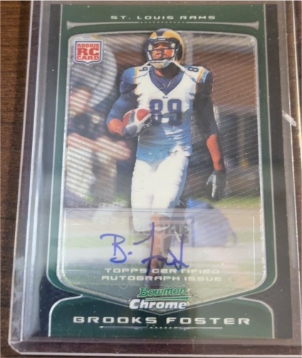 2009 Bowman Chrome #158 Brooks Foster — front