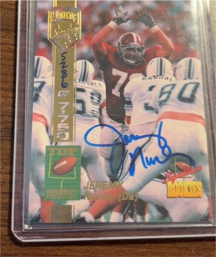 1994 Signature Rookies #40 Jeremy Nunley — front