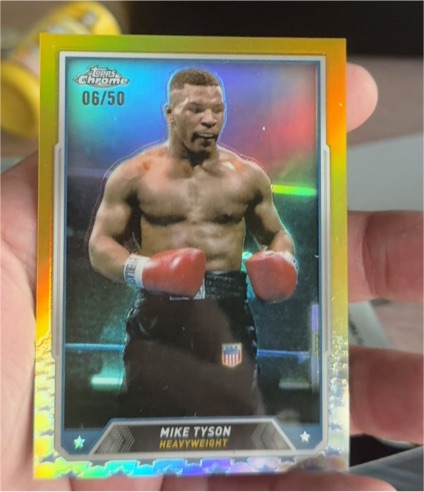 2024 Topps Chrome Boxing #35 Mike Tyson — front
