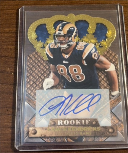 2011 Panini Crown Royale Gold #155 Lance Kendricks — front