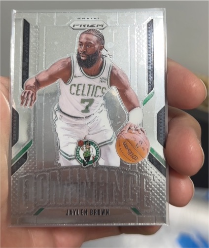 2024-25 Panini Prizm #6 Jaylen Brown Dominance — front