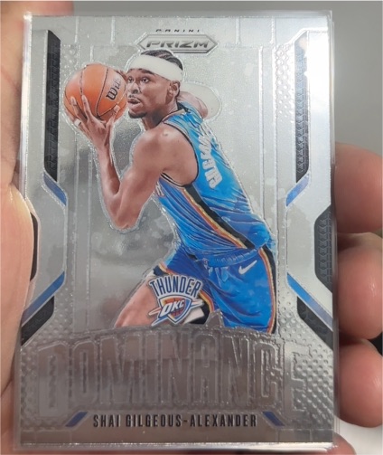 2024-25 Panini Prizm #11 Shai Gilgeous-Alexander Dominance Oklahoma City Thunder — front