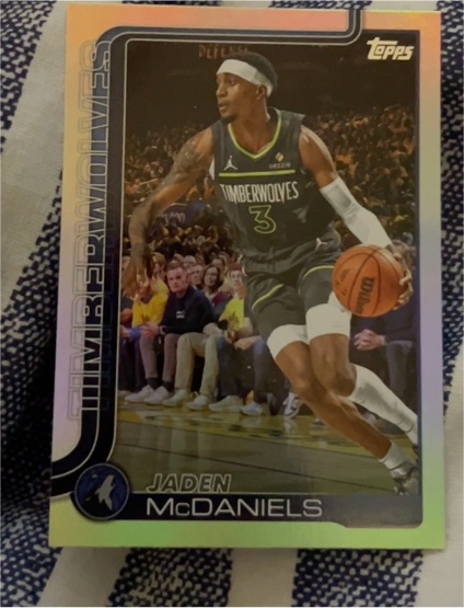 2025-26 Topps #248 Jaden McDaniels — front