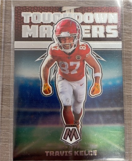 2022 Panini Mosaic #TD-20 Travis Kelce Touchdown Masters — front