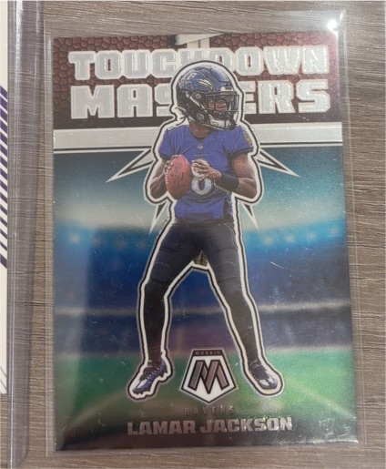 2022 Panini Mosaic Touchdown Masters #TD-10 Lamar Jackson — front