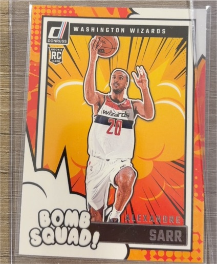 2024-25 Panini Donruss #9 Alexandre Sarr Bomb Squad — front