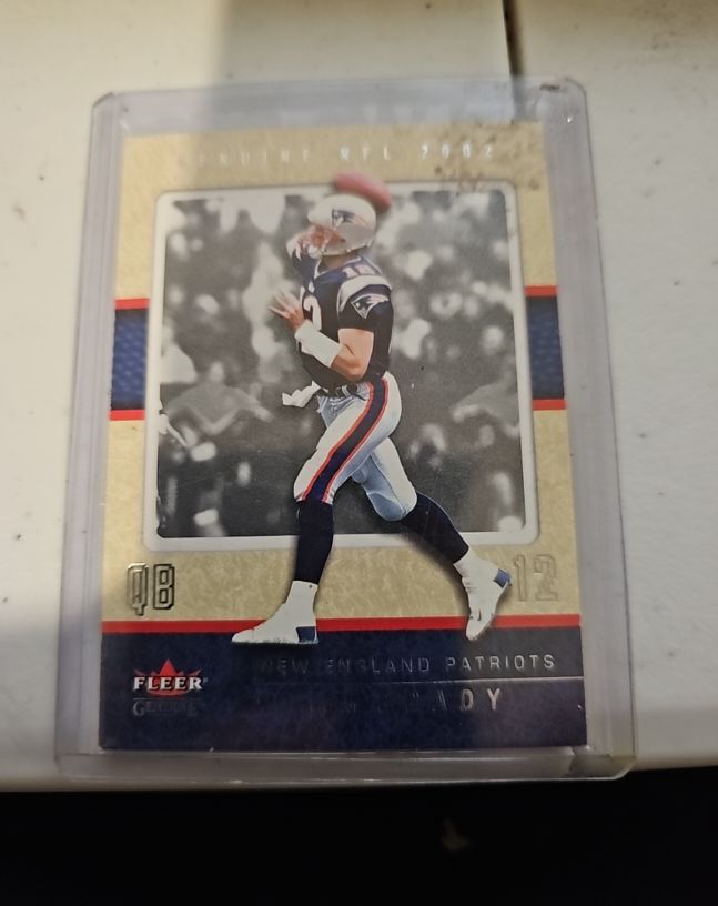 2002 Fleer Genuine #43 Tom Brady — front