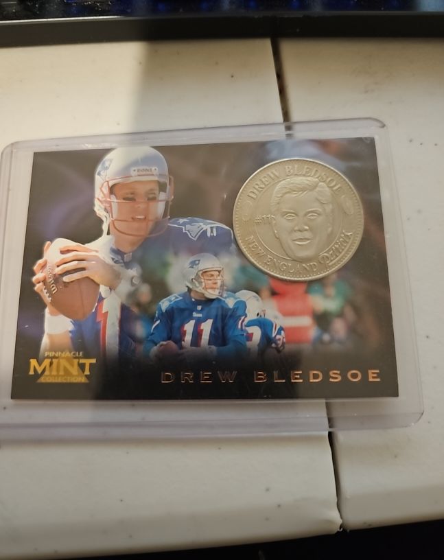 1996 Pinnacle Mint Collection #13 Drew Bledsoe — front