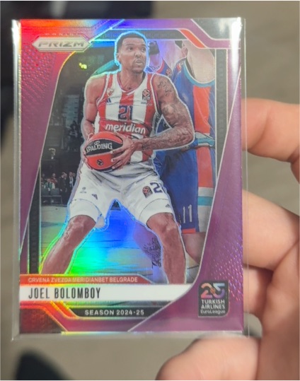 2024-25 Panini Prizm EuroLeague #42 Joel Bolomboy — front