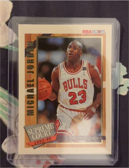 1992-93 NBA Hoops Supreme Court #SC1 Michael Jordan — front