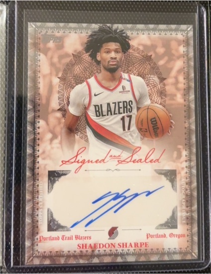 2025 Topps Signed and Sealed #Shaedon Sharpe — front