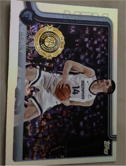 2025-26 Topps Basketball #186 Zach Edey — front