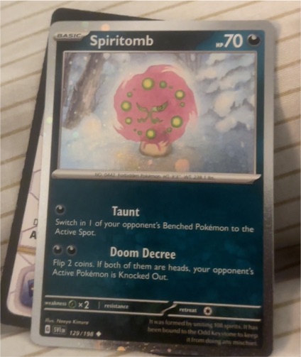 2023 Pokémon Scarlet & Violet #129 Spiritomb — front