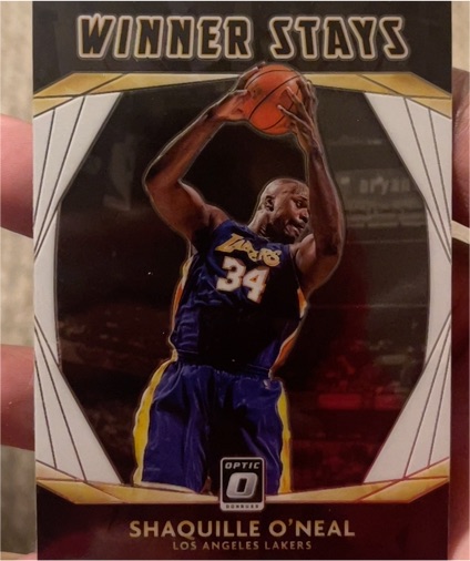 2020-21 Donruss Optic #1 Shaquille O'Neal Winner Stays — front