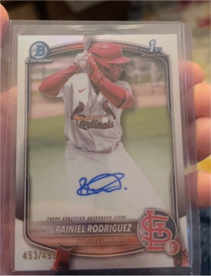 2025 Bowman Chrome #CPA-RR Rainiel Rodriguez — front