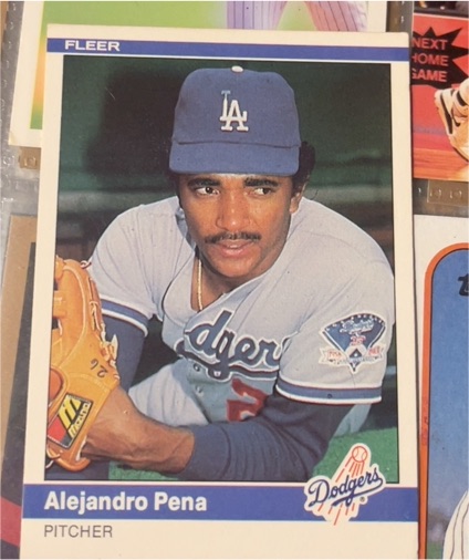 1984 Fleer #109 Alejandro Pena — front