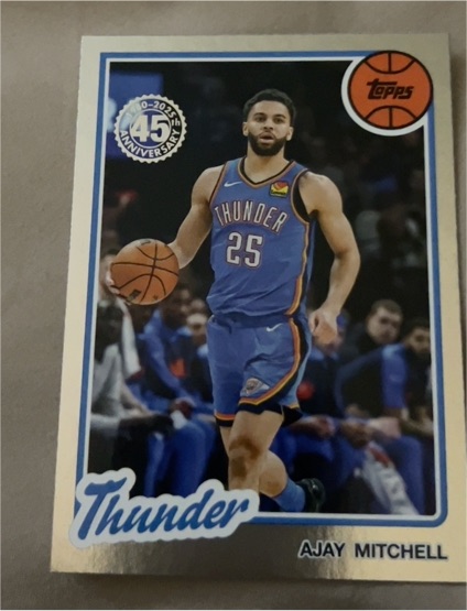 2025-26 Topps 45th Anniversary #80BK-12 Ajay Mitchell — front