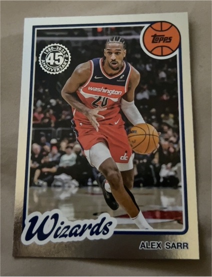 2025-26 Topps Basketball 45th Anniversary #80BK-23 Alex Sarr — front
