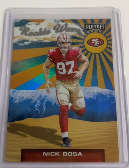 2019 Panini Playoff Rookie Wave #5 Nick Bosa — front