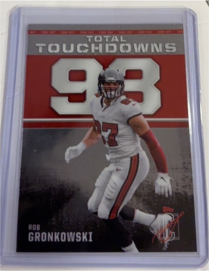 2024 Topps Signature Class #ZO-19 Rob Gronkowski Zone Out Total Touchdowns — front