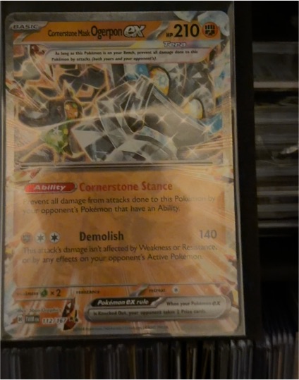 2024 Pokémon SV Prismatic Evolutions #058/131 Cornerstone Mask Ogerpon ex — front