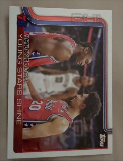 2025-26 Topps #275 Philly Tough: Young Stars Shine — front