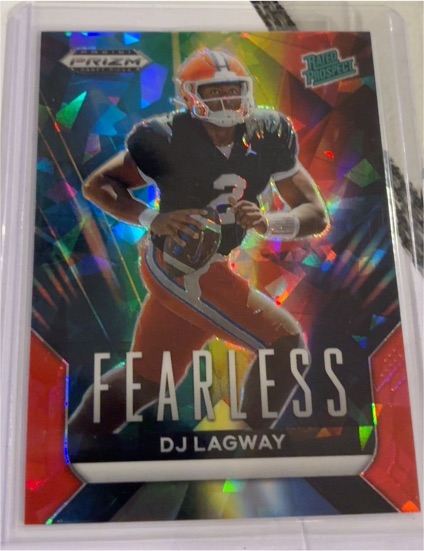 2024 Panini Prizm Draft Picks #F-DLY DJ Lagway Fearless Red Ice — front