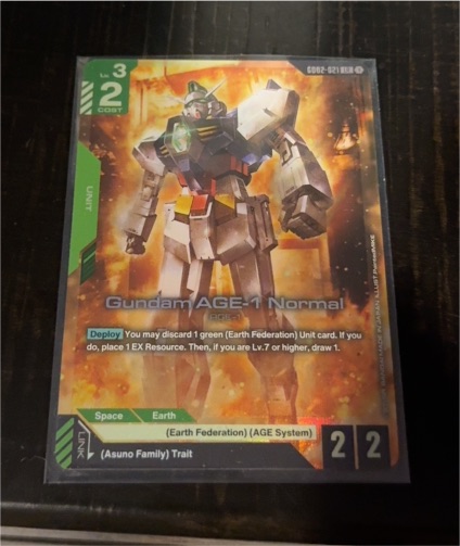 Gundam Card Game GD02-021 Gundam AGE-1 Normal LR — front