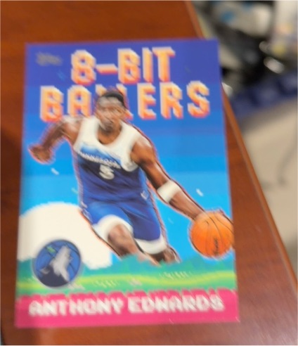 2025-26 Topps #8B-18 Anthony Edwards 8-Bit Ballers — front