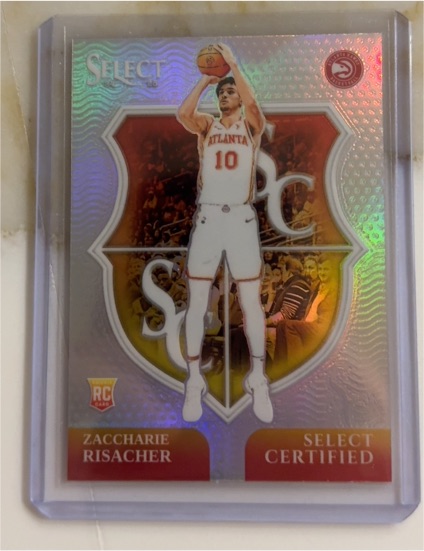 2024-25 Panini Select #18 Zaccharie Risacher Select Certified — front