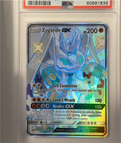 2019 Pokemon Hidden Fates #SV65 Zygarde GX Shiny Vault Full Art — front