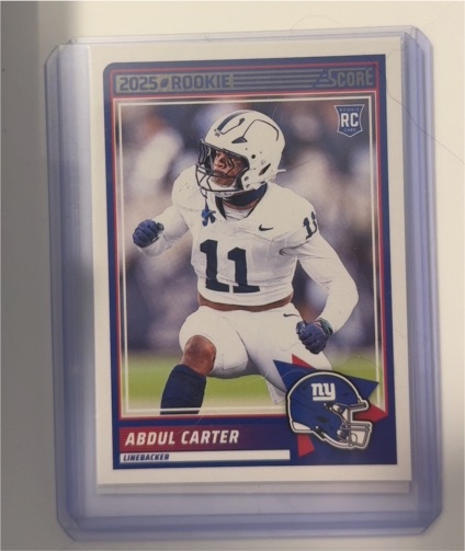 2025 Panini Score #16 Abdul Carter — front