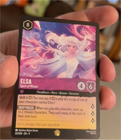 2023 Disney Lorcana #43 Elsa Spirit of Winter — front