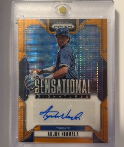 2025 Panini Prizm Sensational Signatures #SS-AN Arjun Nimmala — front