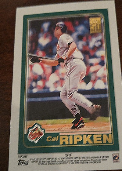 2021 Topps Double Headers #TDH-14 Cal Ripken Jr — back
