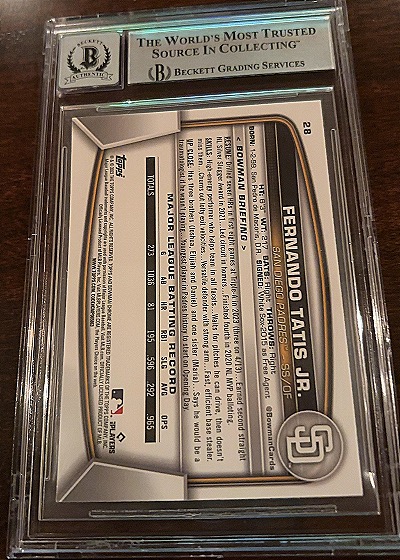 2023 Bowman Chrome #28 Fernando Tatis Jr. — back