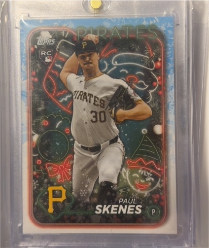 2024 Topps Holiday #H165 Paul Skenes — front