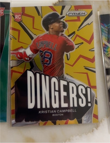 2025 Panini Prizm #9 Kristian Campbell Dingers! — front