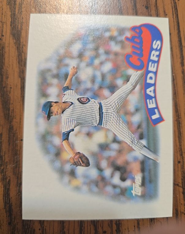 1989 Topps #549 Cubs Leaders — front