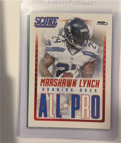 2015 Panini Score #15 Marshawn Lynch All-Pro Glossy — front