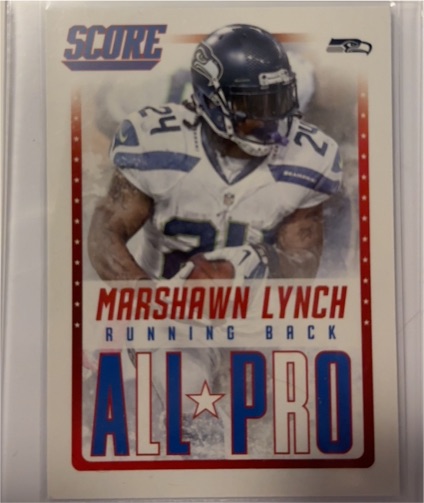 2015 Score #15 Marshawn Lynch All-Pro — front