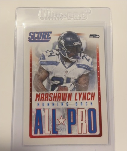 2015 Panini Score #15 Marshawn Lynch All-Pro — front