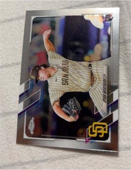 2021 Topps Chrome #97 Ryan Weathers — front