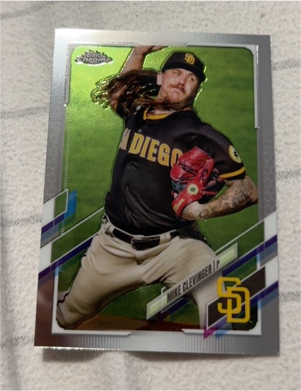 2021 Topps Chrome #130 Mike Clevinger — front