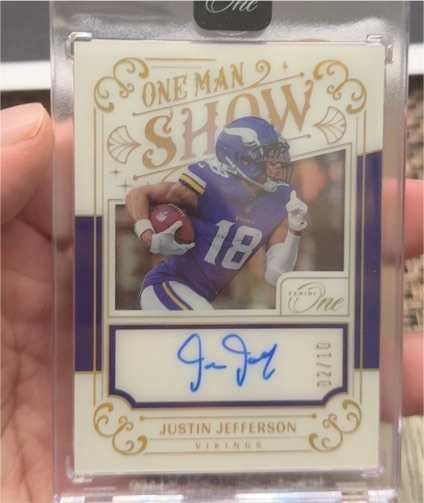 2022 Panini One Man Show #Justin Jefferson — front